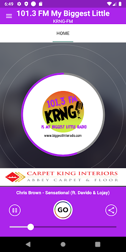 Android application My Biggest Little Radio screenshort