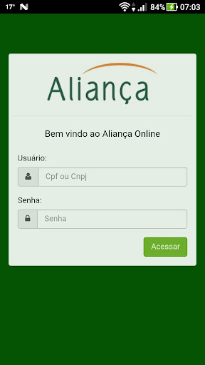Android application Aliança Online screenshort