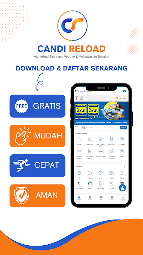 Android application Candi Reload screenshort