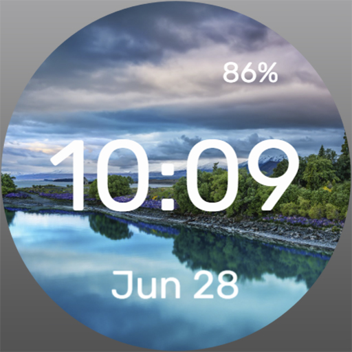 River Blue - Watch Face Download on Windows
