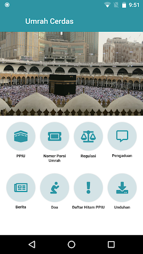Android application Umrah Cerdas screenshort