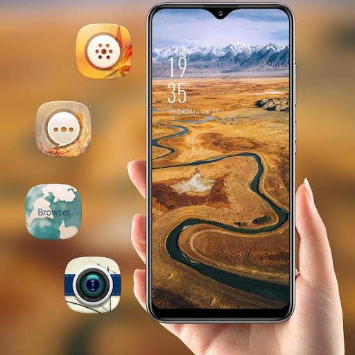 Mountain scenery autumn road theme