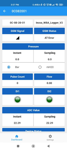 Inova Config App Screen 2