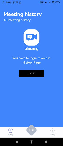 Android application Bincang screenshort