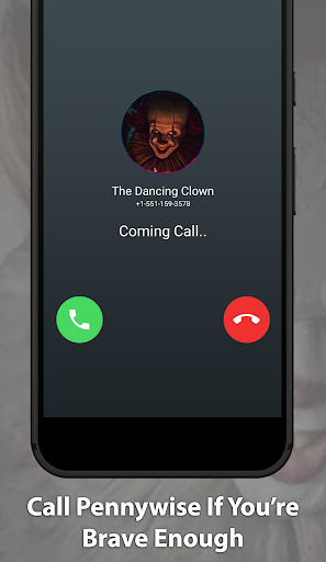 Scary Pennywise Video Call Screen 2