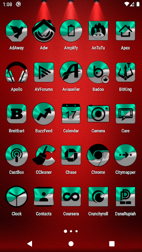 Half Light Teal Icon Pack Screen 2