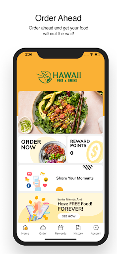 Android application Hawaii Poke & Greens screenshort