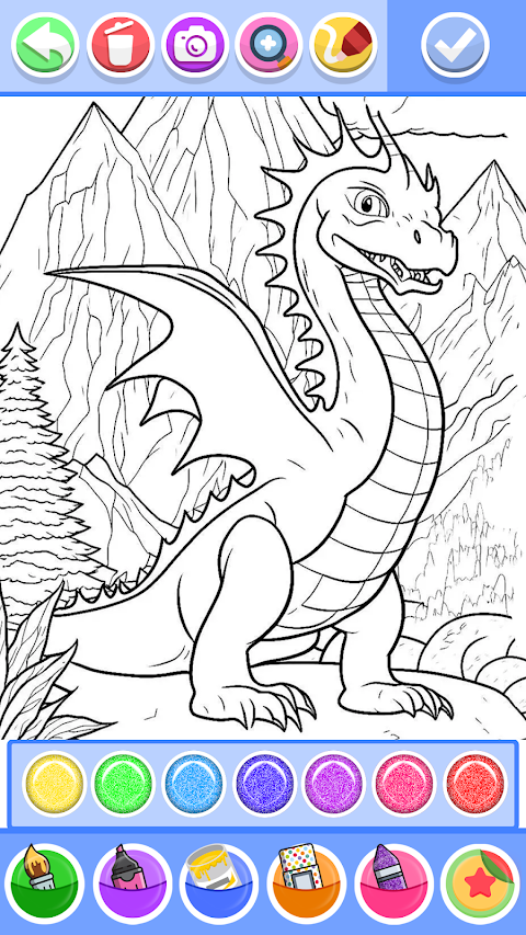 Dragon Coloring & Drawing Gameのおすすめ画像3