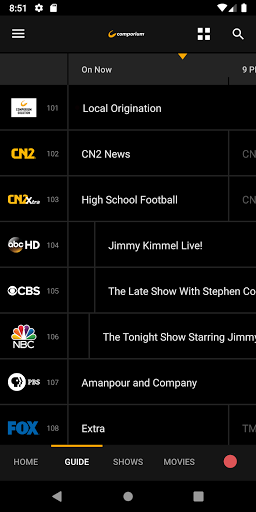 Comporium Stream TV Screen 2