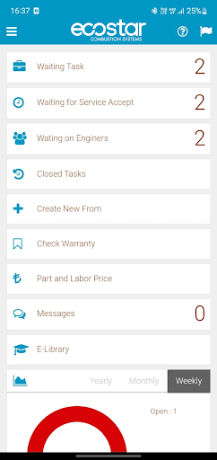 Android application Ecostar Mobil screenshort