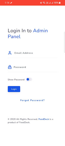 FoodDeck Screen 2