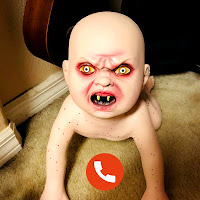 fake call scary baby yellow - video chat prank
