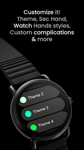 OLED Analog Watch face Screen 2