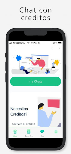 Android application Saludchat screenshort