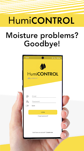 Android application HumiCONTROL screenshort