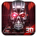 Cover Image of Herunterladen Neon Tech Skull 3D Theme 1.1.46 APK
