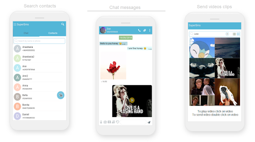 SuperSMS Chat Text Messages Screen 3