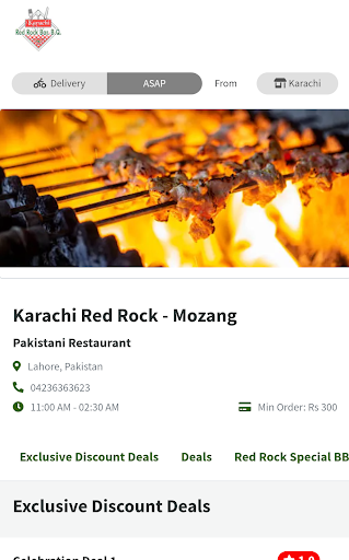 Android application Karachi Red Rock And BBQ screenshort