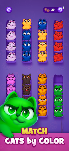 Kitty Sort: Twisted Tails screenshot 6