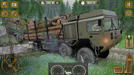 US Army Offroad Mud Truck Sim