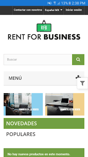 Android application Rent For Business screenshort