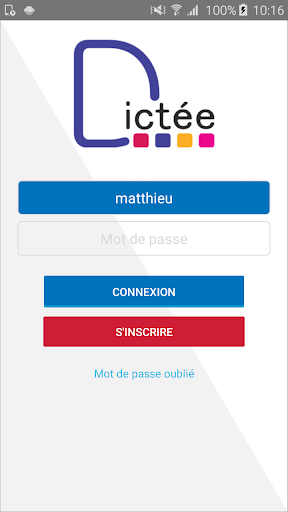 Android application JPL Dictée screenshort