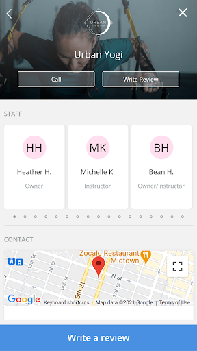 Android application Urban Flex and Flow screenshort