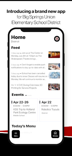 Android application Big Springs Union Elementary screenshort