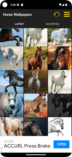Android application Horse Wallpaper screenshort