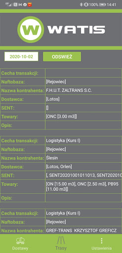 WATIS Mobilne Dostawy Screen 2