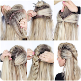 Easy hairstyles step by step icon