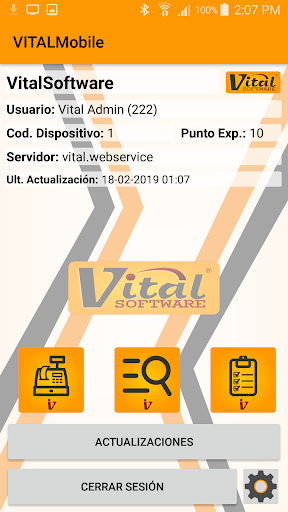 Android application VitalMobile screenshort
