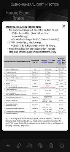 VBS RadGuide: MSK Injections Screen 3