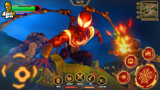 Android application Iron Super Hero - Spider Games screenshort