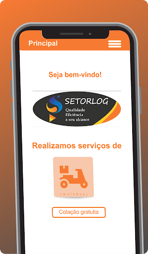 Android application Setor Log - Cliente screenshort