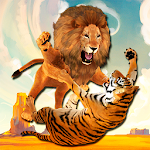 Cover Image of Télécharger Ultimate Lion Vs Tiger: Aventure dans la jungle sauvage  APK