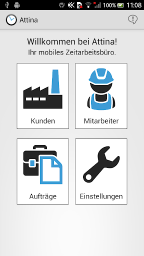 Android application Attina screenshort