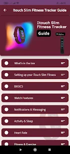 ItouchSlimFitnessTracker Guide