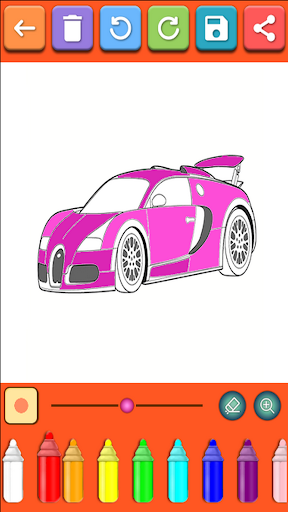 Android application Coloring Book Of Cars screenshort