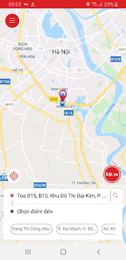 Android application Taxi Hương Giang screenshort