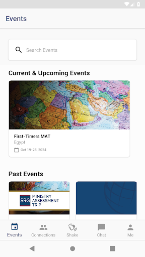 SRG Events & Trips Screen 2