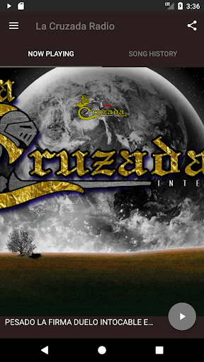 Android application La Cruzada Radio screenshort