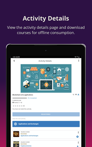 Screenshot of SumTotal Mobile