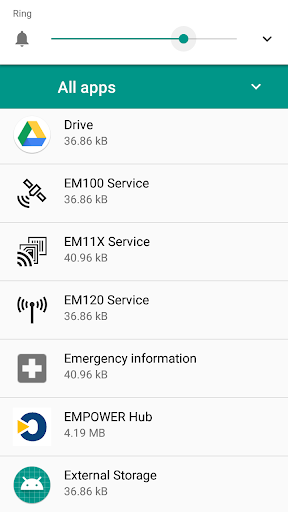 Android application EMPOWER EM11X Service screenshort