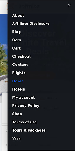 Infinite Travel Deals 24 Screen 2