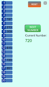 NV 20 number challenge