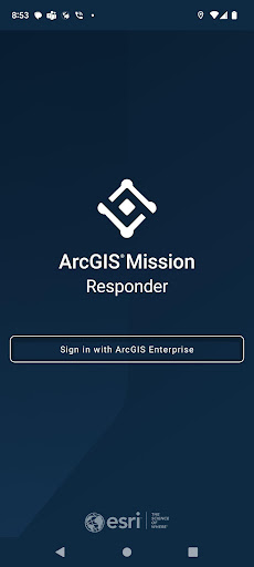 Android application ArcGIS Mission Responder screenshort
