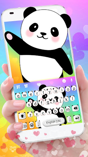 Android application Cute Panda Coming Keyboard The screenshort