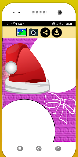 Android application Christmas Photo Frame Editor screenshort