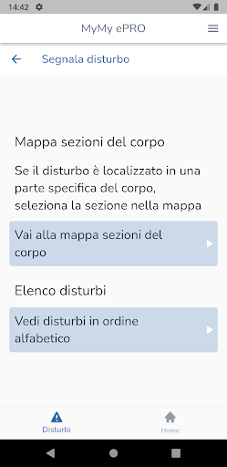 Android application MyMy ePRO screenshort
